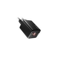 HYTECH HY-XEG45 Type USB-C 45W PD + 18W USB QC 3.0 GAN Siyah Hızlı Ev Şarj Adaptörü